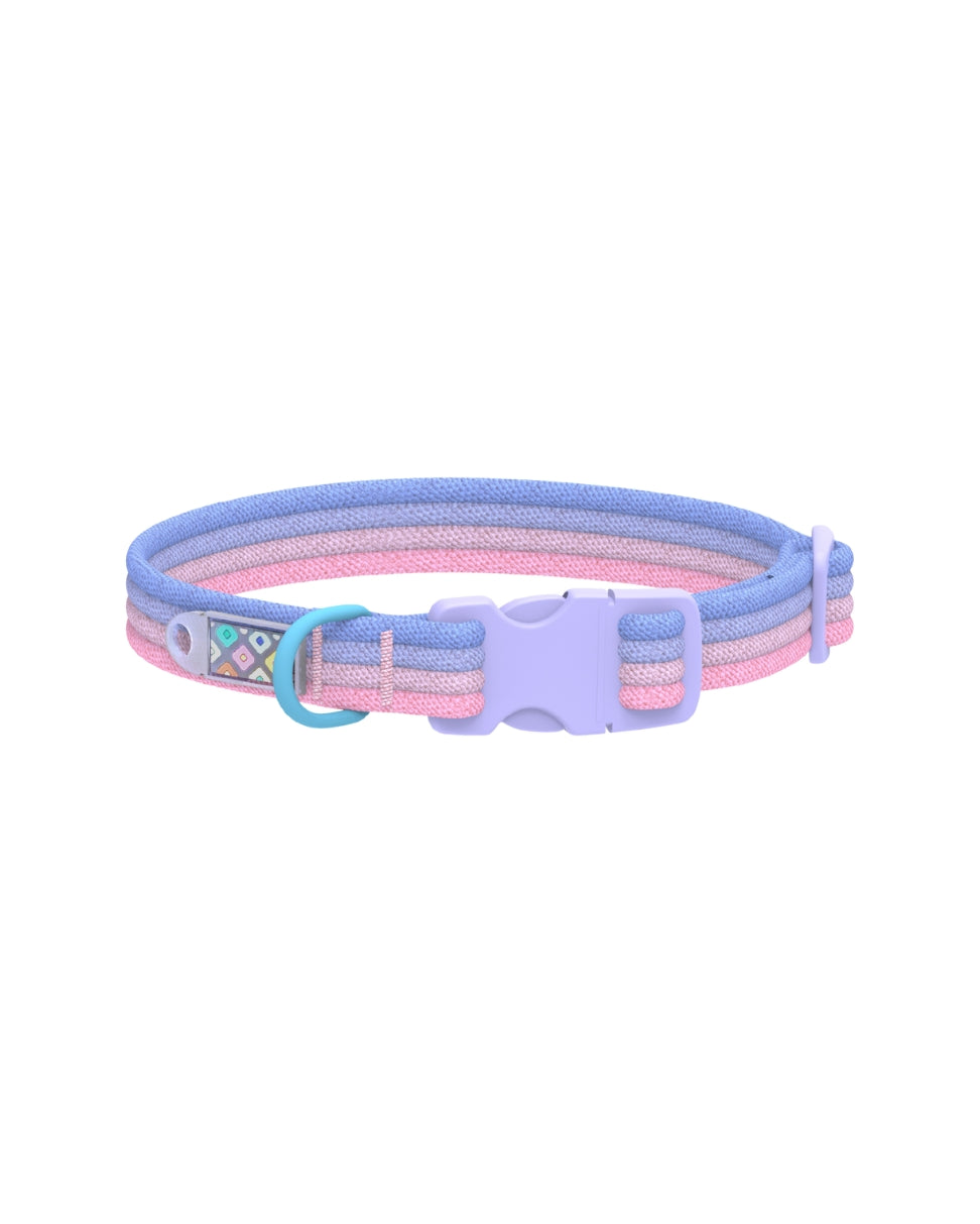Marshmallow Dog Collar in violet blue – lightweight stylish pet collar by MAYA