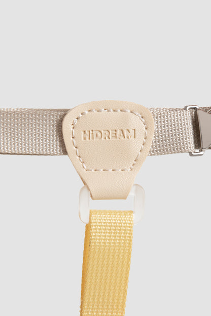 Two-Tone Leather Cat Harness & Leash Set