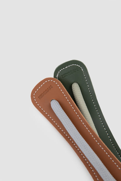 Leather Round Rope Dog Leash