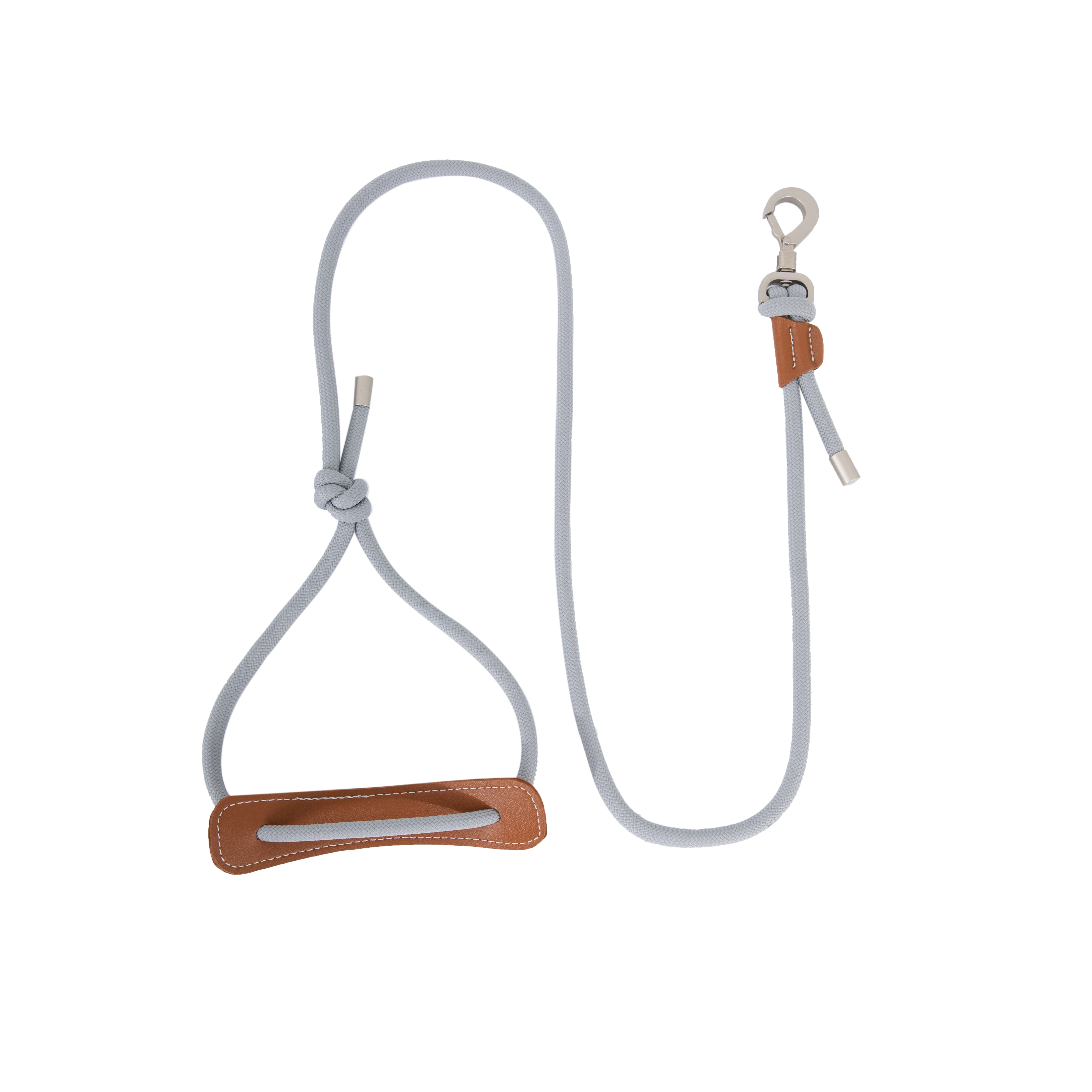 Leather Round Rope Dog Leash