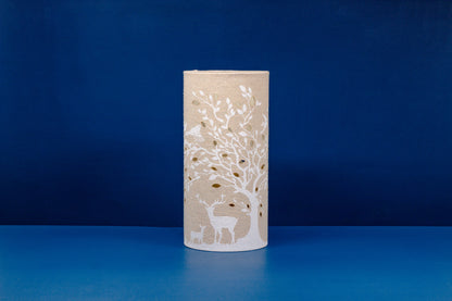 Deer & Bird Fabric Lamp