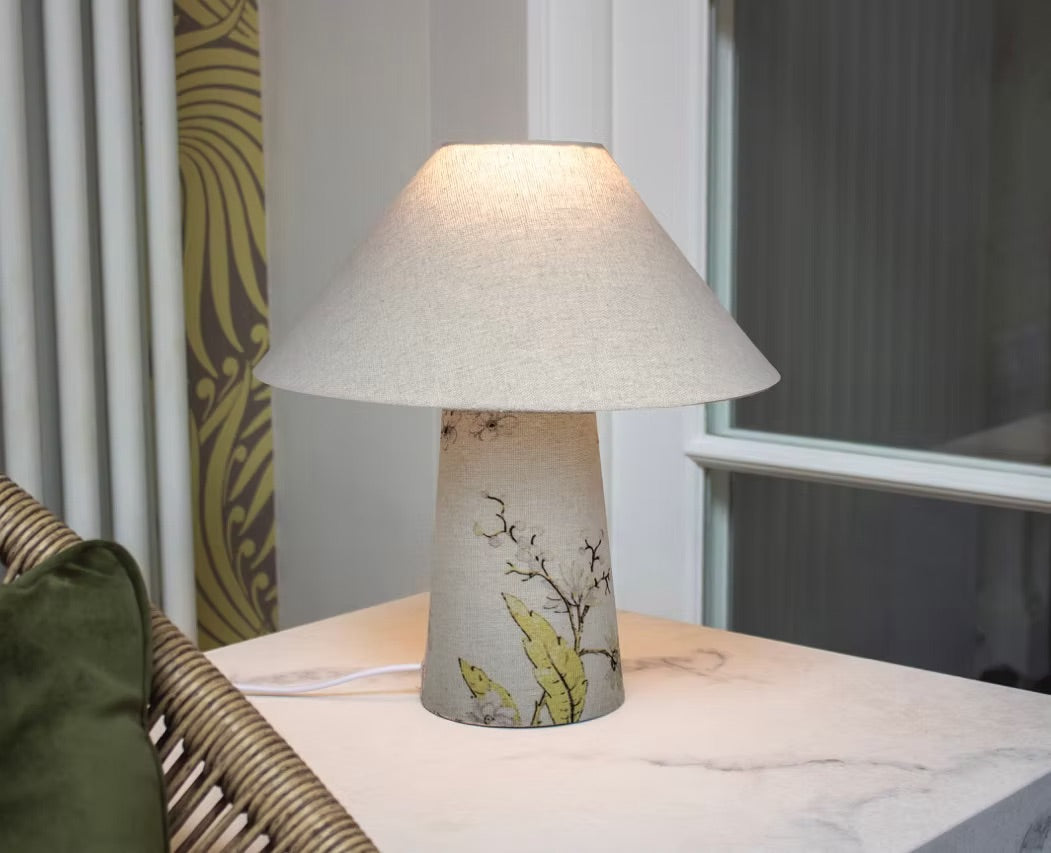 Yellow Blossoms Fabric Lamps