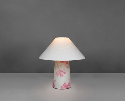 Pink Flora Fabric Lamps