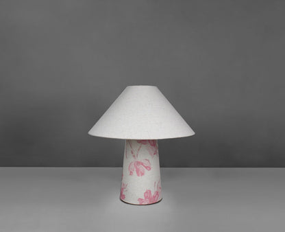 Pink Flora Fabric Lamps