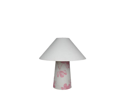 Pink Flora Fabric Lamps
