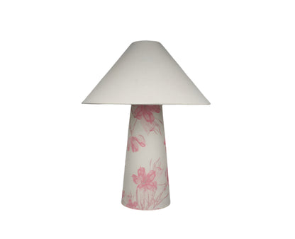 Pink Flora Fabric Lamps