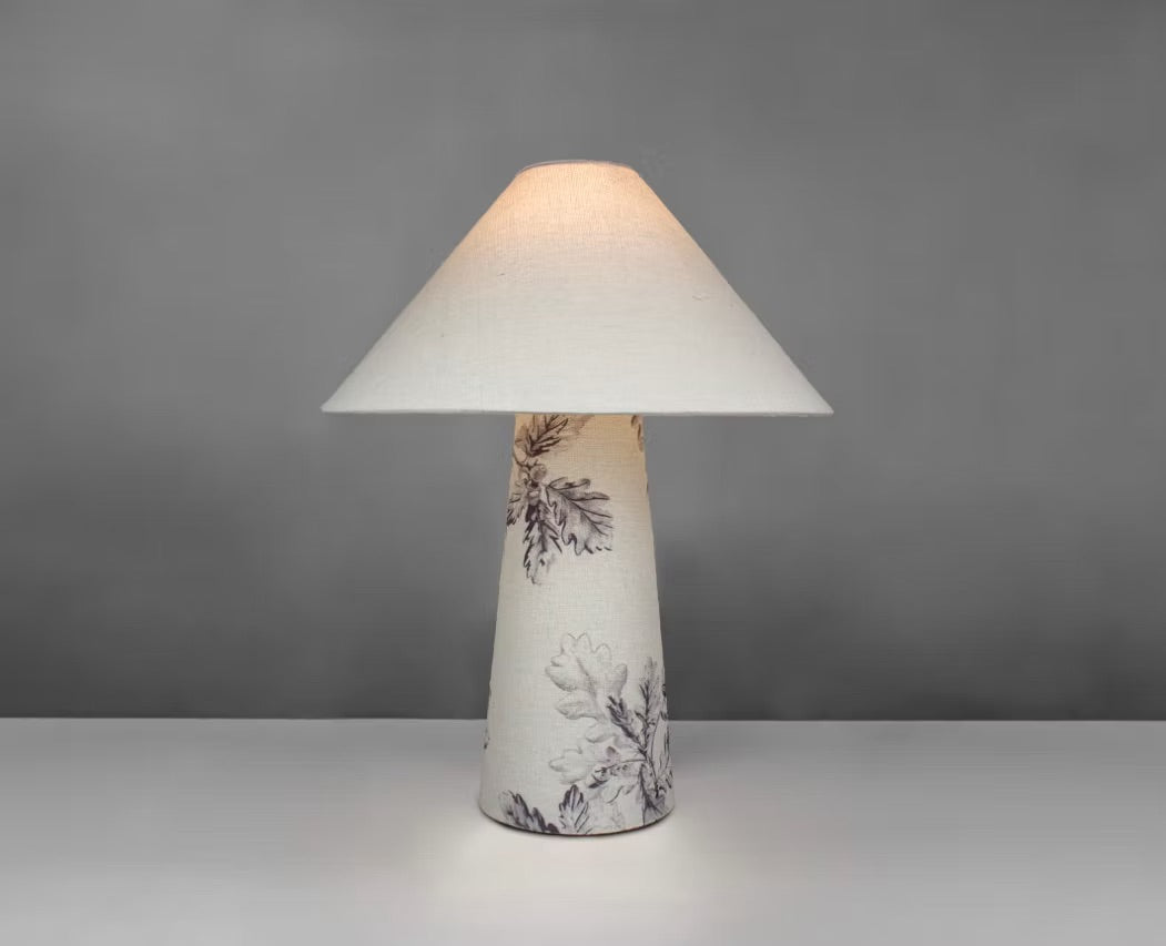 Oak Noir Fabric Lamps