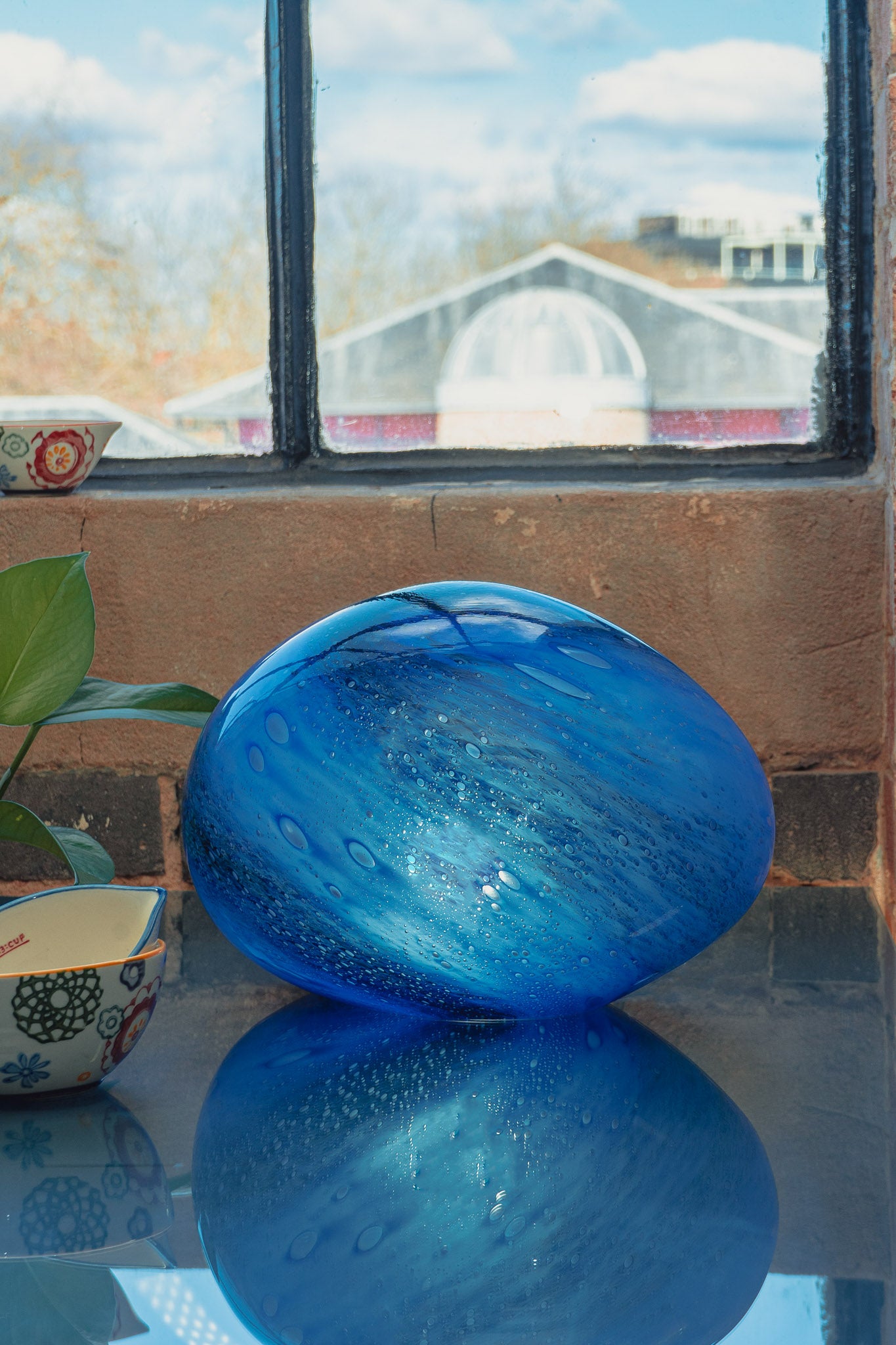 Nebula Clouds Pebble Glass Lamp