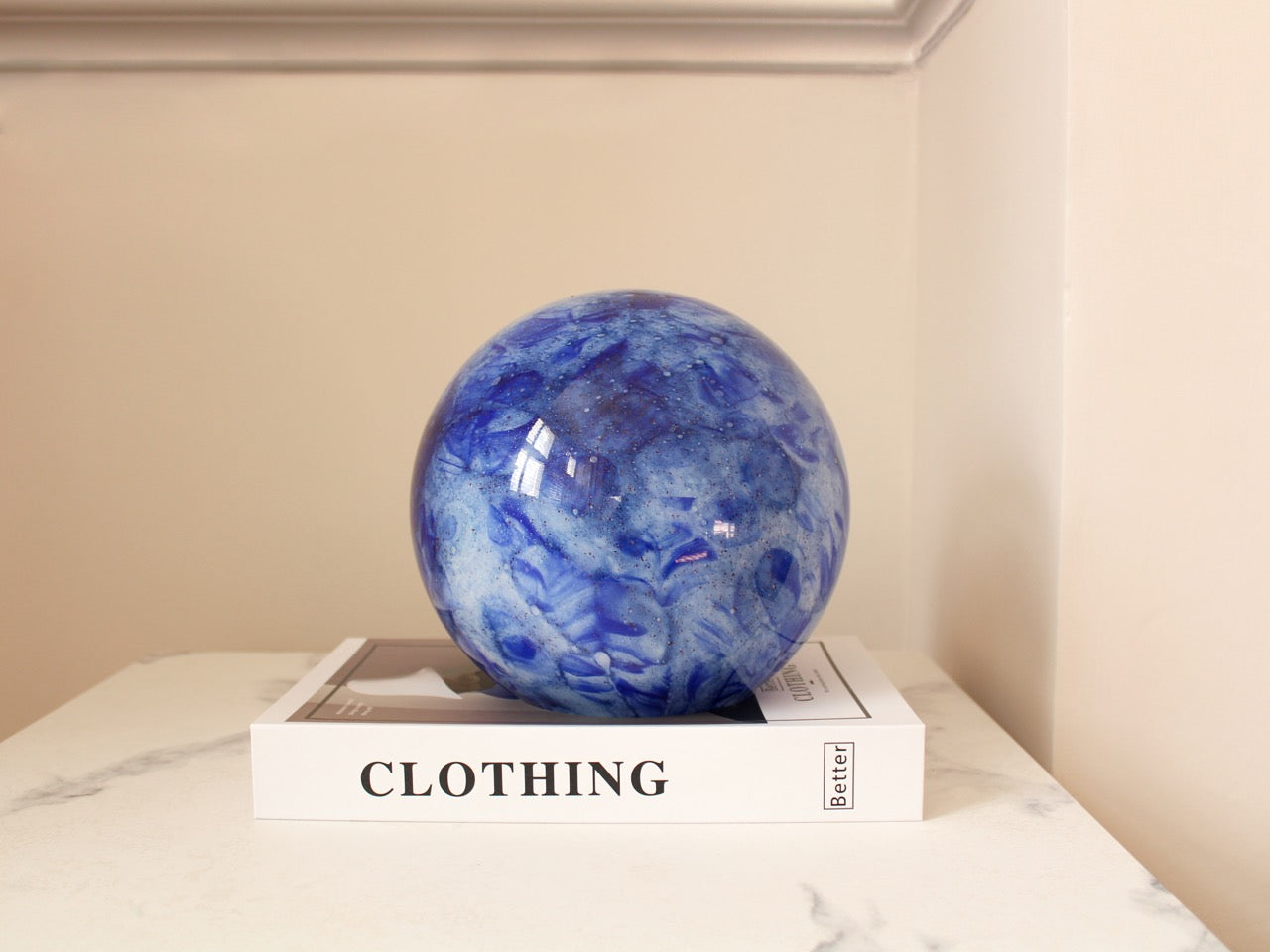 Cobalt Sky Glass Lamp