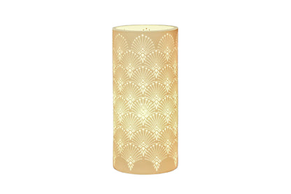 Peacock Porcelain Columna Table Lamp
