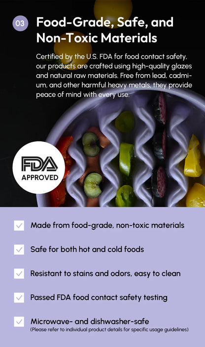 [MACRONI] Slow Feeder Dog Bowls - Purple