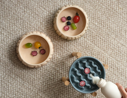 [MACRONI] Slow Feeder Dog Bowls - Purple