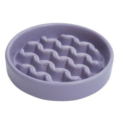 [MACRONI] Slow Feeder Dog Bowls - Purple