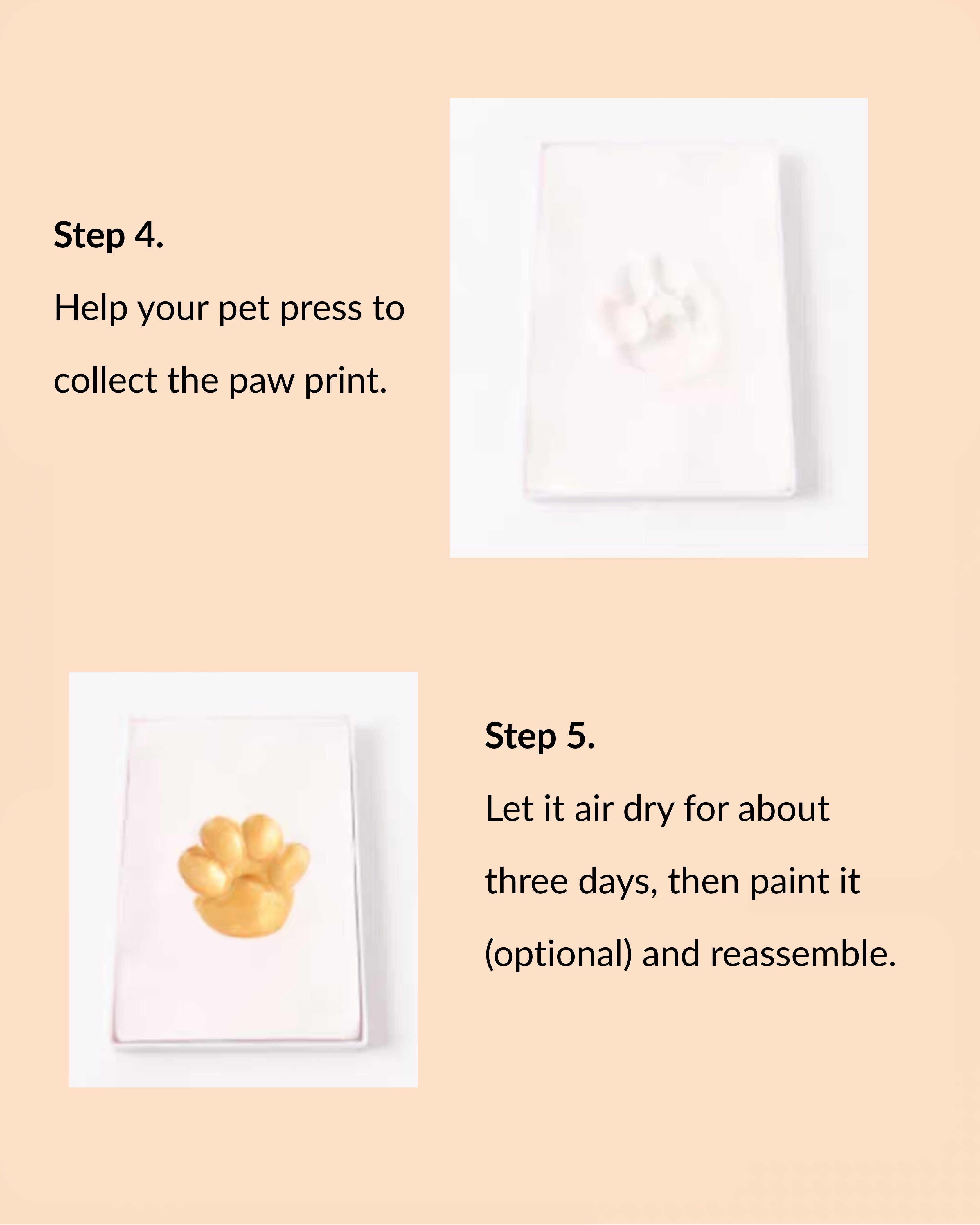 DIY Paw-print Photo Frame