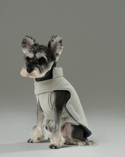 Reversible Dog Vest Jacket - Blue/White