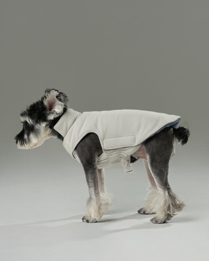Reversible Dog Vest Jacket - Blue/White