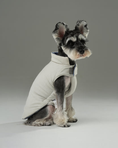 Reversible Dog Vest Jacket - Blue/White