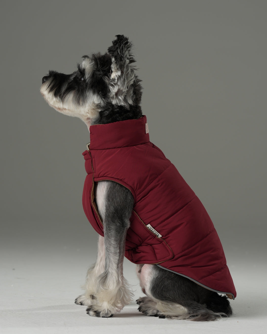 Reversible Dog Vest Jacket - Red/Brown