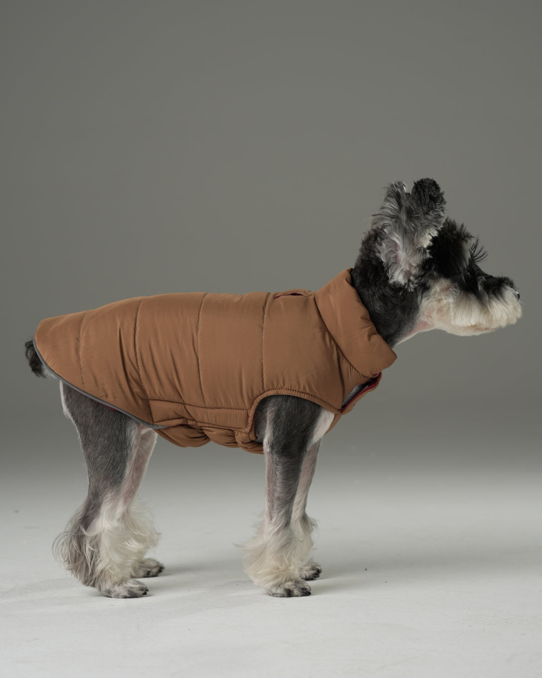 Reversible Dog Vest Jacket - Red/Brown