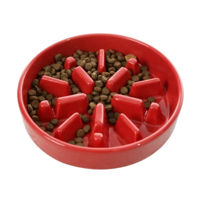 [SPARK] Slow Feeder Dog Bowls - Red