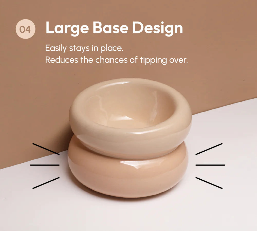 Soufflé Pet Bowl - Almond Beige