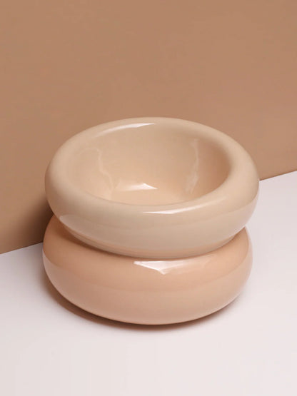 Soufflé Pet Bowl - Almond Beige