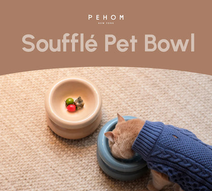 Soufflé Pet Bowl - Almond Beige