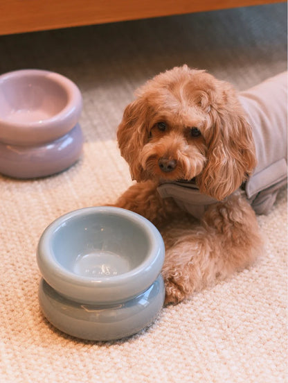 Soufflé Pet Bowl - Frozen Blue