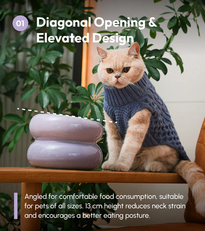 Soufflé Pet Bowl - Lavender Purple