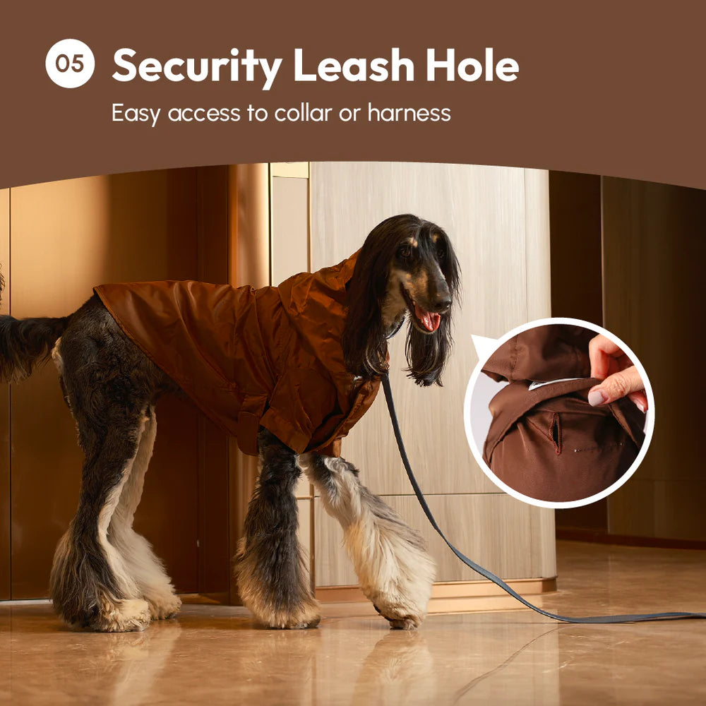 Tribeca Adjustable Velcro Raincoat - Choco