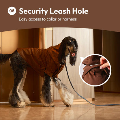 Tribeca Adjustable Velcro Raincoat - Choco