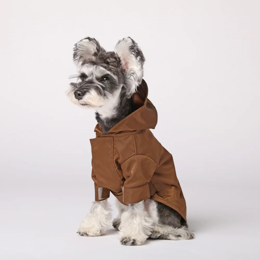 Tribeca Adjustable Velcro Raincoat - Choco