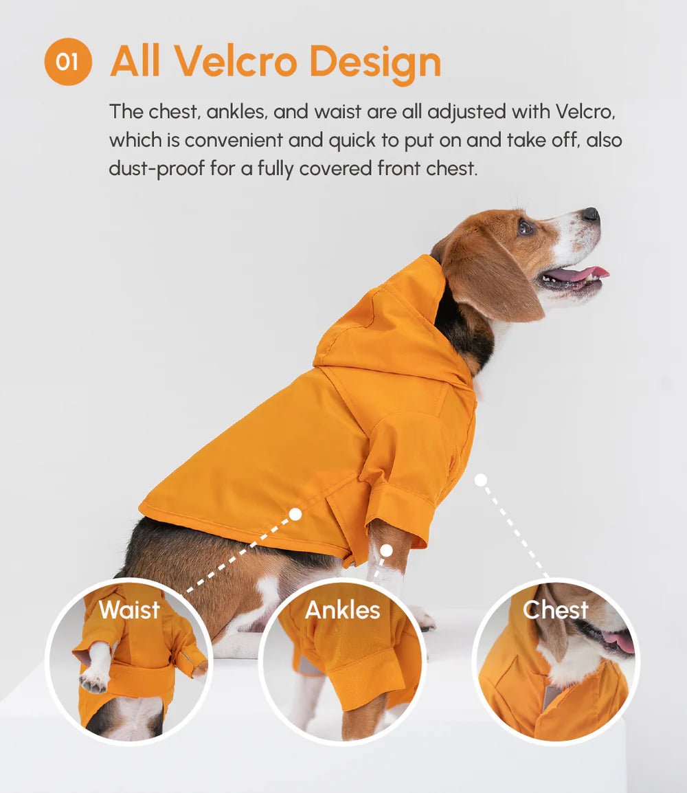 Tribeca Adjustable Velcro Raincoat - Egg Yolk