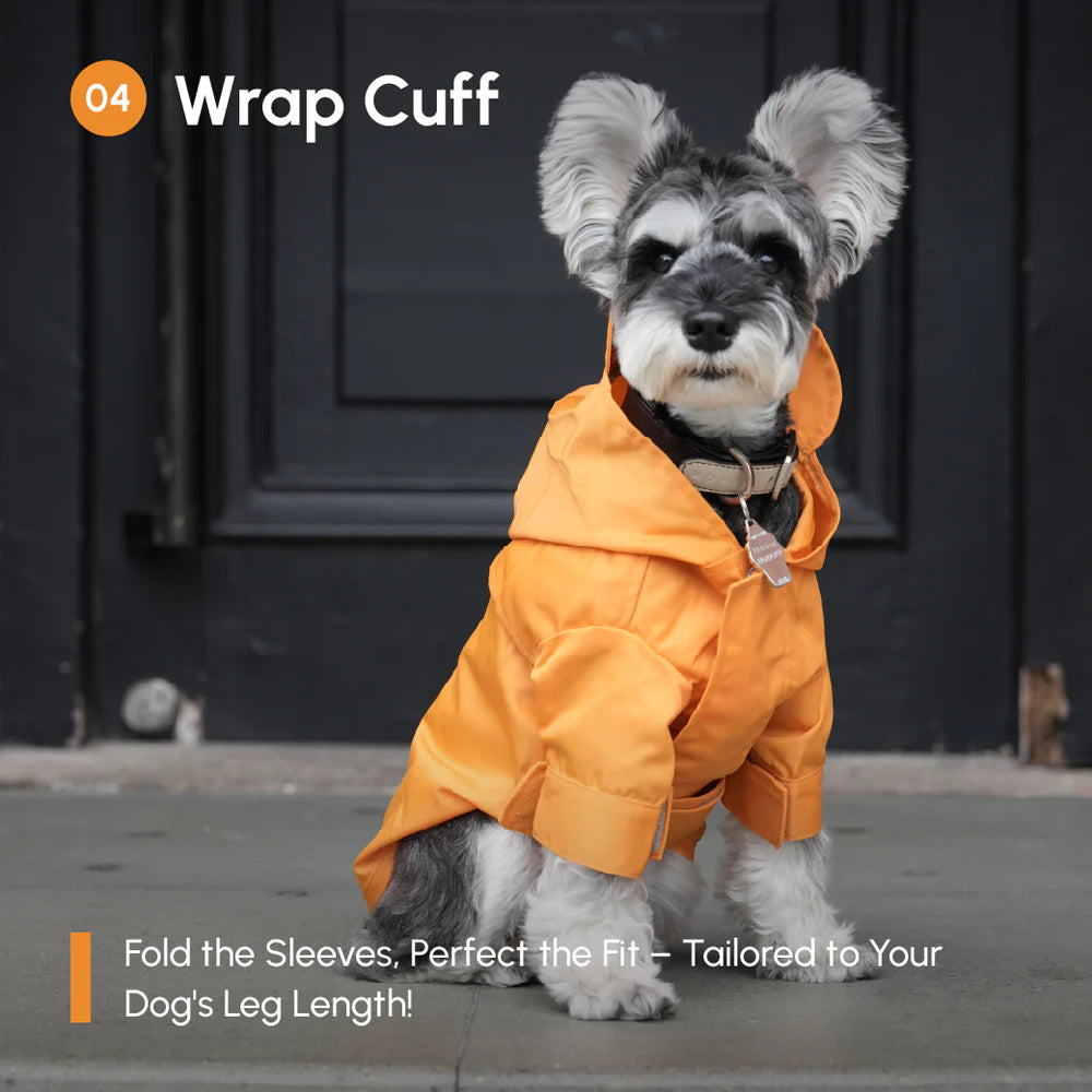 Tribeca Adjustable Velcro Raincoat - Egg Yolk