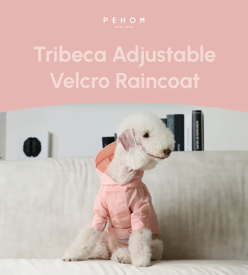 Tribeca Adjustable Velcro Raincoat - Light Pink