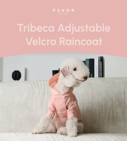 Tribeca Adjustable Velcro Raincoat - Light Pink