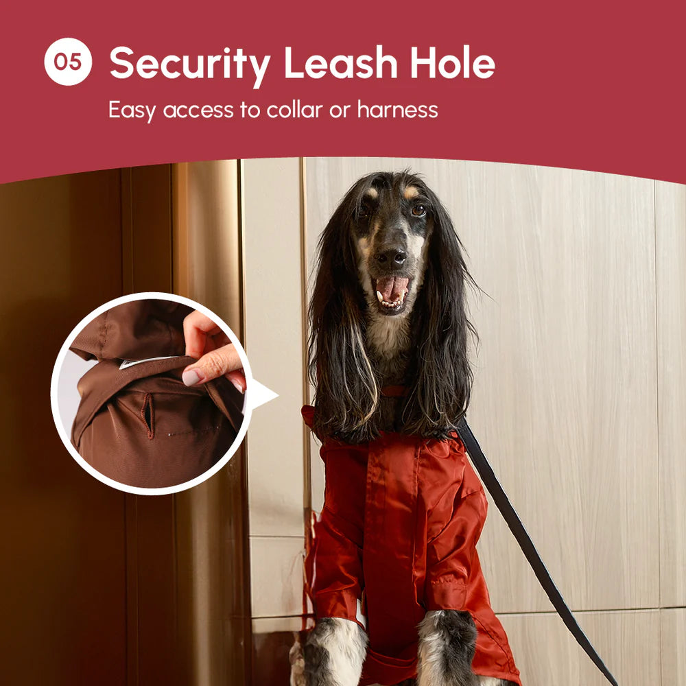 Tribeca Adjustable Velcro Raincoat - Burgundy