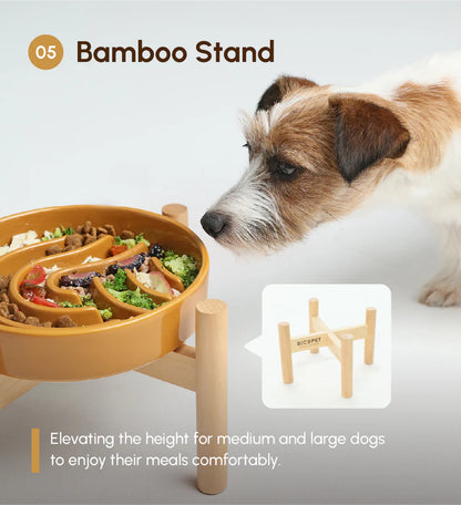 [WAVE] Slow Feeder Dog Bowls - Orange