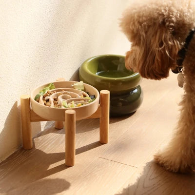 [WAVE] Slow Feeder Dog Bowls - Pink