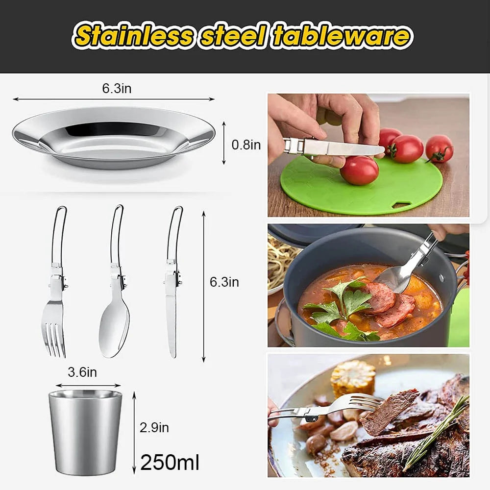 Aluminum Camping Cookware Set