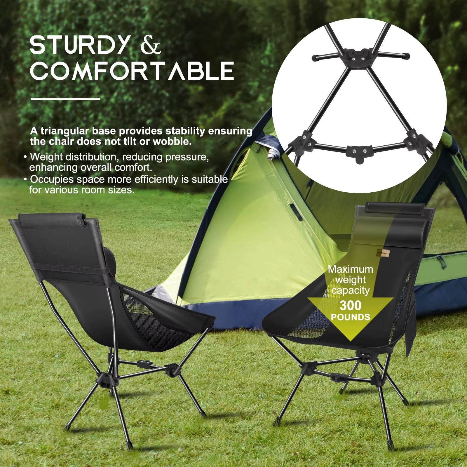WESTTUNE Ultralight Camping Moon Chair