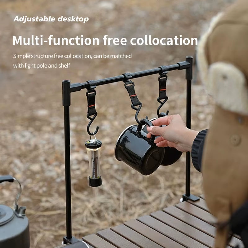 PACOONE Ultralight Aluminum Camping Hanging Rack