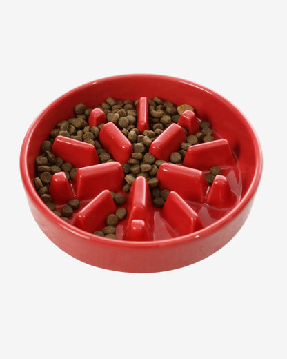[SPARK] Slow Feeder Dog Bowls - Red